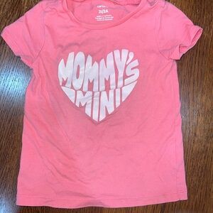 Carter's Pink Heart Graphic Tee